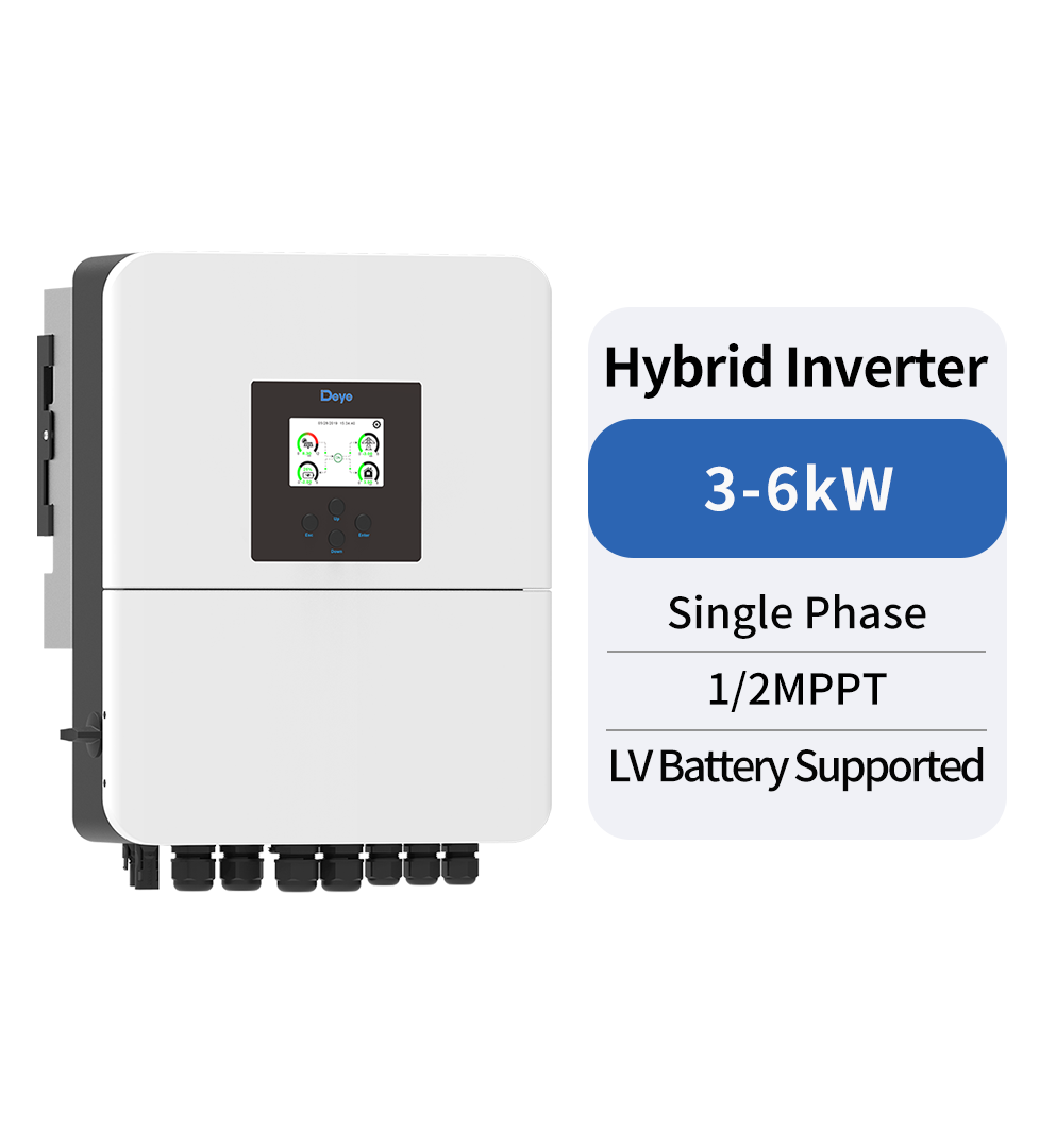 Deye SUN-3/3.6/5/6K-SG04LP1-EU-SM1/SM2 hybrid inverters
